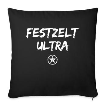 Festzelt Ultra - Sofakissenbezug 45 x 45 cm - Schwarz - Vorne