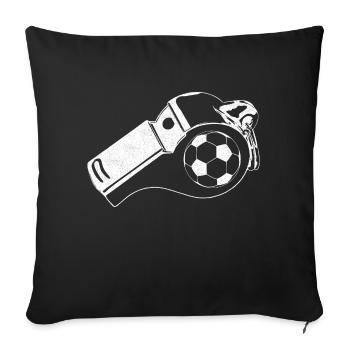Whistle - Sofa pillowcase 17,3'' x 17,3'' (45 x 45 cm) - black - Front