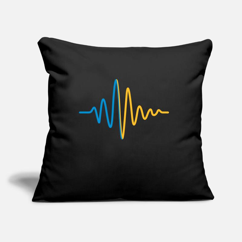 Heartbeat Pulse Frequency Display Sofa pillowcase 17,3'' x 17,3'' (45 x 45 cm)