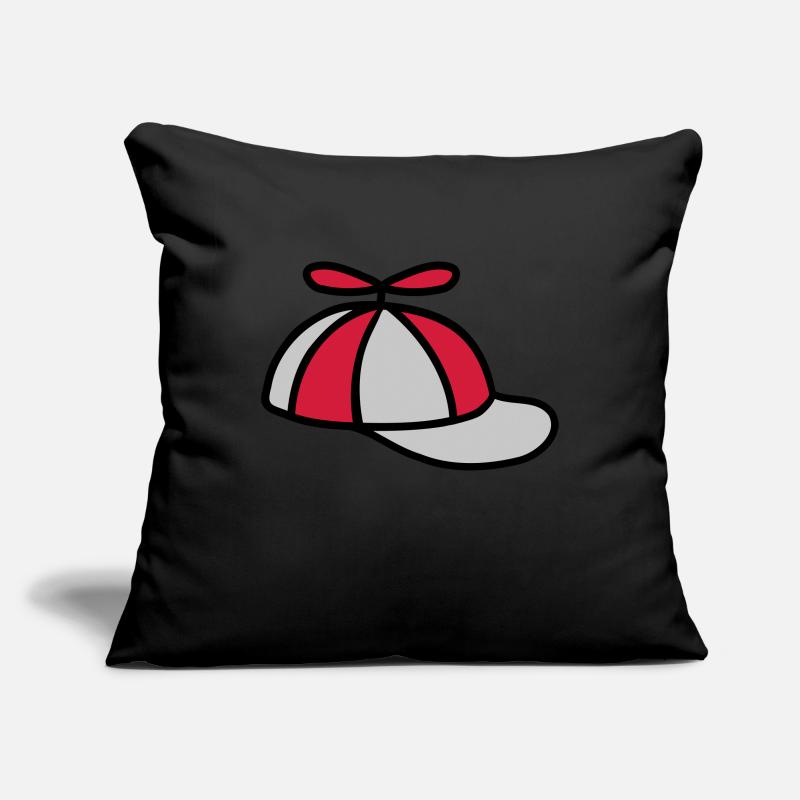 Chapeau d’hélice Conception de chapeau d’éolienne Housse de coussin décorative 45 x 45 cm