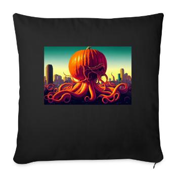 Halloween Creepy Skull - Sofa pillowcase 17,3'' x 17,3'' (45 x 45 cm) - black - Front