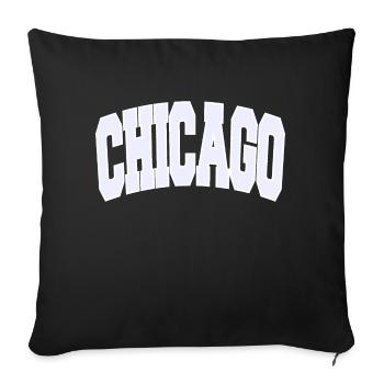CHICAGO College - Sofakissenbezug 45 x 45 cm - Schwarz - Vorne