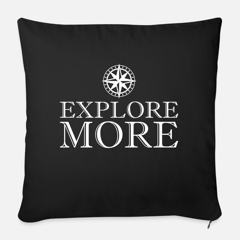 Entdecken Sie mehr Compass - Sofakissenbezug 45 x 45 cm - Schwarz