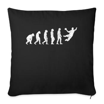 Handball Club de handball Joueur de handball Joueur de handball - Housse de coussin décorative 45 x 45 cm - noir - Devant