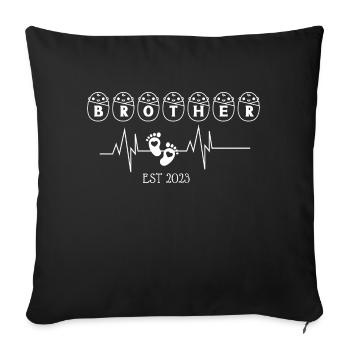 Brother EST 2003 Heartbeat - Sofa pillowcase 17,3'' x 17,3'' (45 x 45 cm) - black - Front