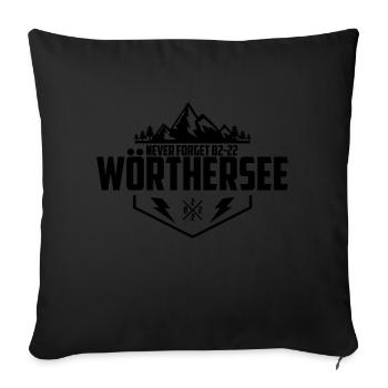 wörthersee never forget - Sofakissenbezug 45 x 45 cm - Schwarz - Vorne