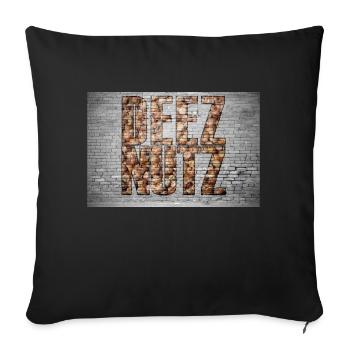 Deez Nutz Graffiti - Sofakissenbezug 45 x 45 cm - Schwarz - Vorne