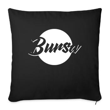 Bursa 16 - Sofakissenbezug 45 x 45 cm - Schwarz - Vorne