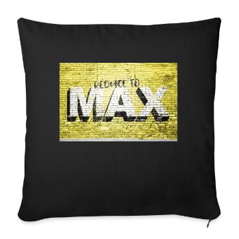 Réduire au maximum la motivation Citation Graffiti - Housse de coussin décorative 45 x 45 cm - noir - Devant