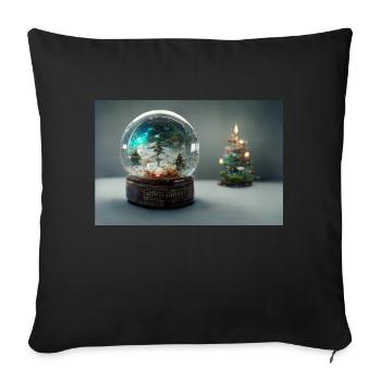 Noël 11 - Housse de coussin décorative 45 x 45 cm - noir - Devant