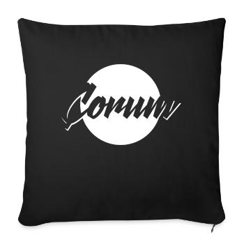 Çorum - Sofa pillowcase 17,3'' x 17,3'' (45 x 45 cm) - black - Front