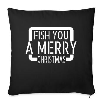 Dork Bite Me T-shirts de pêche Animaux Barbecue - Housse de coussin décorative 45 x 45 cm - noir - Devant