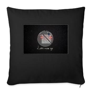 Laser Eyes 2 - Sofakissenbezug 45 x 45 cm - Schwarz - Vorne