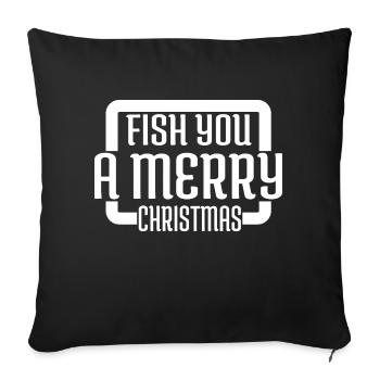 Animals Humor Axolotls Animation Comic Awkward - Sofa pillowcase 17,3'' x 17,3'' (45 x 45 cm) - black - Front