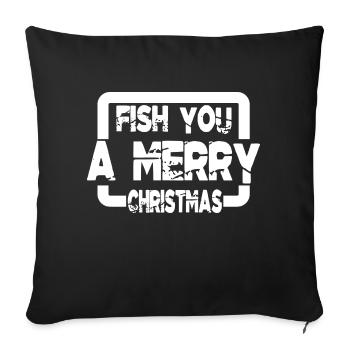 Fairy Tail Fish Dinosaur Tshirt Dinosaur Lover - Sofa pillowcase 17,3'' x 17,3'' (45 x 45 cm) - black - Front