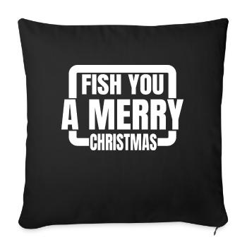 funny quote barbecuing birthday animation beach - Sofa pillowcase 17,3'' x 17,3'' (45 x 45 cm) - black - Front