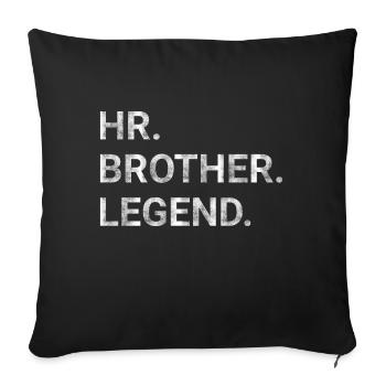 Human Resources HR Brother Legend - Sofa pillowcase 17,3'' x 17,3'' (45 x 45 cm) - black - Front