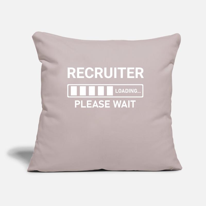 Recruiter Loading Please Wait Sofa pillowcase 17,3'' x 17,3'' (45 x 45 cm)