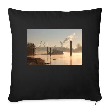 Weserstadion - Sofakissenbezug 45 x 45 cm - Schwarz - Vorne