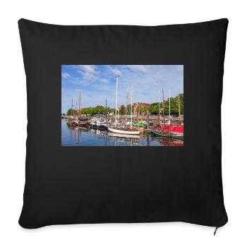 Vegesack - Sofakissenbezug 45 x 45 cm - Schwarz - Vorne