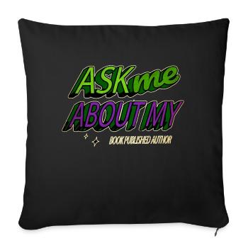 rédacteur idée cadeau costume drôle écrire - Housse de coussin décorative 45 x 45 cm - noir - Devant