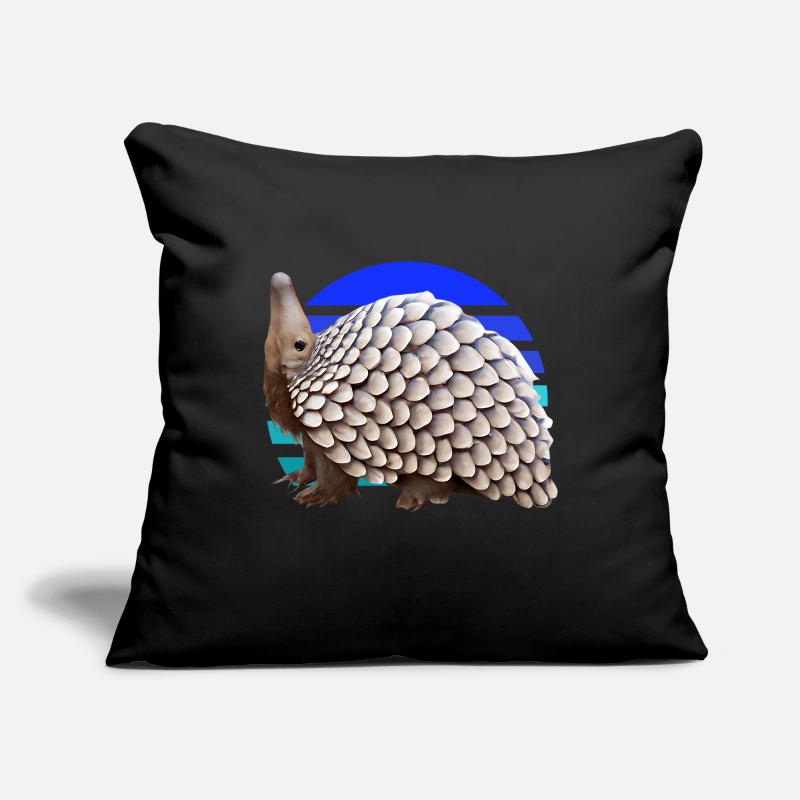 Conception de pangolin mignon Housse de coussin décorative 45 x 45 cm