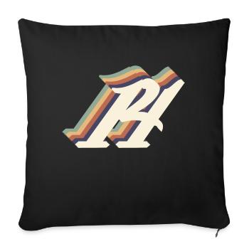 14th anniversary vintage - Sofa pillowcase 17,3'' x 17,3'' (45 x 45 cm) - black - Front