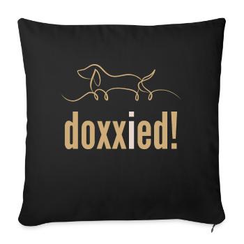 Doxxied LBBT - Sofakissenbezug 45 x 45 cm - Schwarz - Vorne