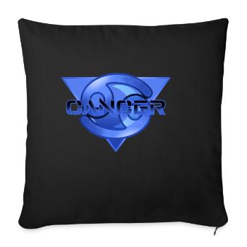 astro cancer - Housse de coussin décorative 45 x 45 cm - noir - Devant