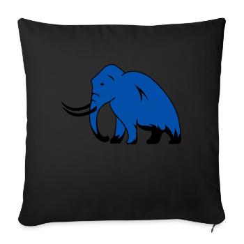 mammoth - Sofa pillowcase 17,3'' x 17,3'' (45 x 45 cm) - black - Front