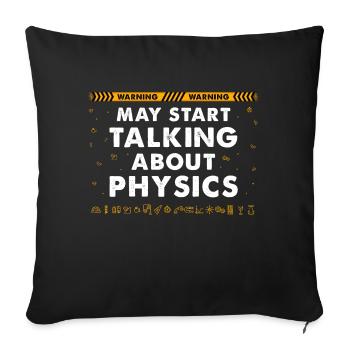 Cute Physics Art For Men Women Physics Teacher - Sofa pillowcase 17,3'' x 17,3'' (45 x 45 cm) - black - Front