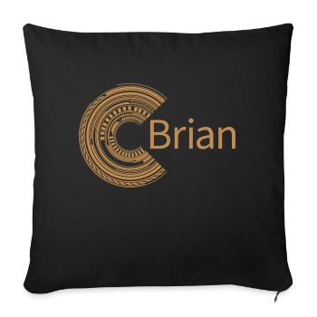 Für Brian - Sofakissenbezug 45 x 45 cm - Schwarz - Vorne