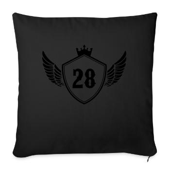 Armoiries 28 - Housse de coussin décorative 45 x 45 cm - noir - Devant