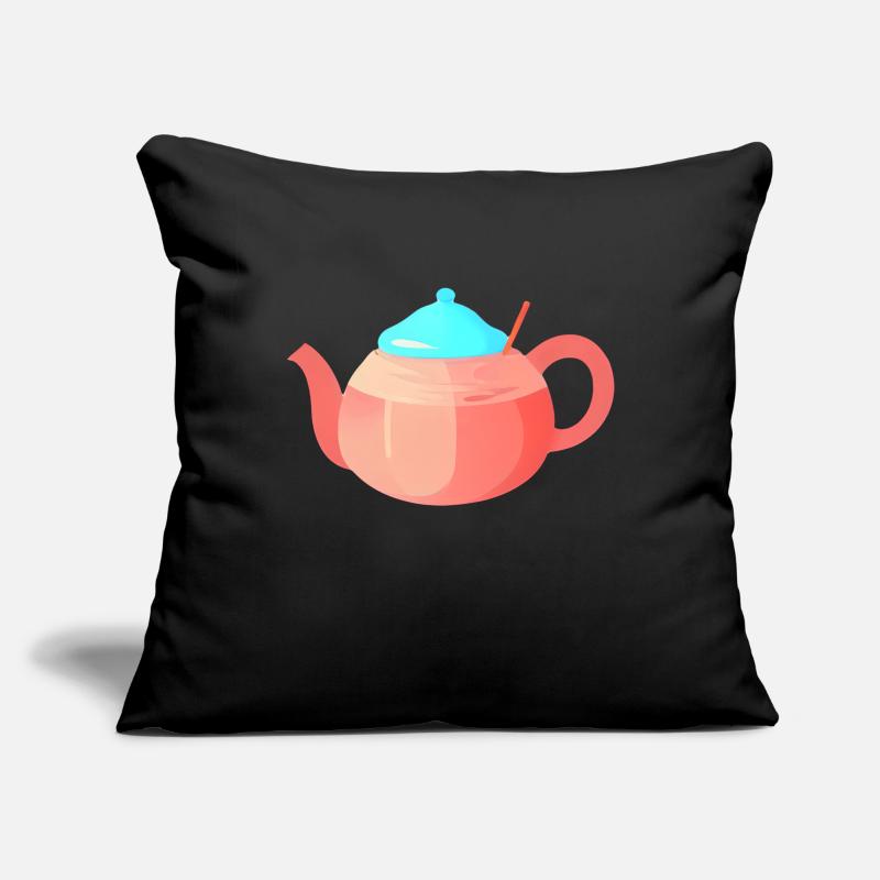 Tee Teebeutel Geschenk Tasse Tea Spruch Getränk Sofakissenbezug 45 x 45 cm