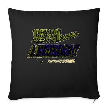 Swimming Pool Tshirts Swimming Pool - Sofa pillowcase 17,3'' x 17,3'' (45 x 45 cm) - black - Front
