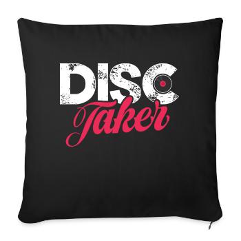 Disc taker - Sofakissenbezug 45 x 45 cm - Schwarz - Vorne