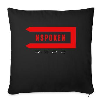 Unspoken RIZZ Charisma W Rizz L Rizz Jugenwort 23´ - Sofakissenbezug 45 x 45 cm - Schwarz - Vorne