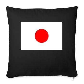 Japon soleil levant og - Housse de coussin décorative 45 x 45 cm - noir - Devant
