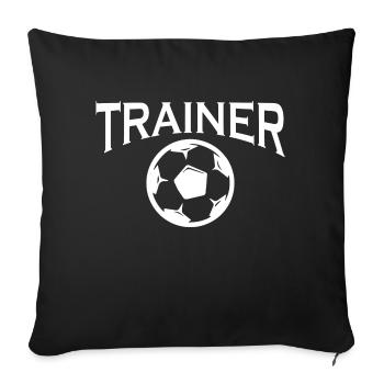 Fußball Soccer - Sofa pillowcase 17,3'' x 17,3'' (45 x 45 cm) - black - Front