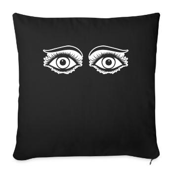 Ophtalmologiste Eye Eyes - Housse de coussin décorative 45 x 45 cm - noir - Devant