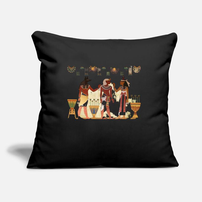 epoque Pharaon Housse de coussin décorative 45 x 45 cm