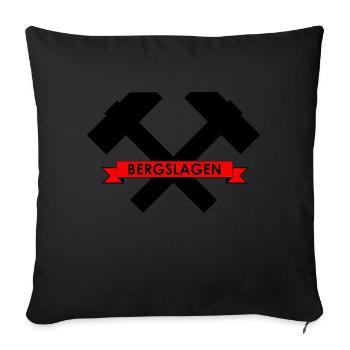 Bergslagen - Sofa pillowcase 17,3'' x 17,3'' (45 x 45 cm) - black - Front