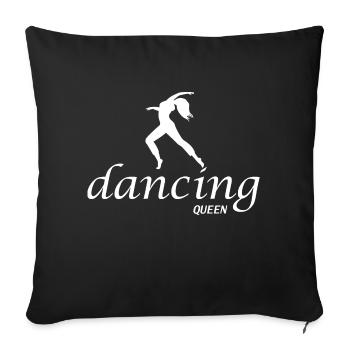 Dancing Dance Music - Sofa pillowcase 17,3'' x 17,3'' (45 x 45 cm) - black - Front