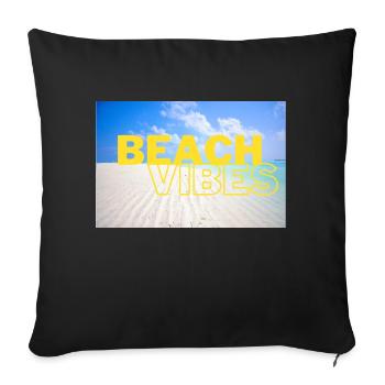 Beach 26 - Sofakissenbezug 45 x 45 cm - Schwarz - Vorne