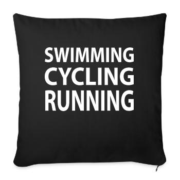 Crypto Bitcoin Trading - Housse de coussin décorative 45 x 45 cm - noir - Devant