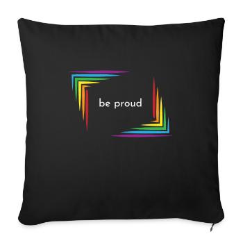 triompher LGBTQIA+ | Montrez un peu d’amour - Housse de coussin décorative 45 x 45 cm - noir - Devant