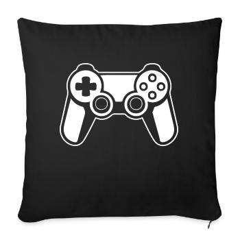 Controller Gaming Video Games Gamepad - Sofa pillowcase 17,3'' x 17,3'' (45 x 45 cm) - black - Front