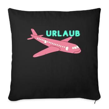 Holiday - Sofa pillowcase 17,3'' x 17,3'' (45 x 45 cm) - black - Front