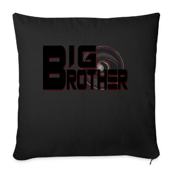 FRÈRE AÎNÉ - Housse de coussin décorative 45 x 45 cm - noir - Devant