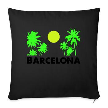 barcelona - Sofakissenbezug 45 x 45 cm - Schwarz - Vorne